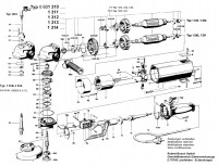Bosch 0 601 312 008  Angle Grinder 220 V / Eu Spare Parts